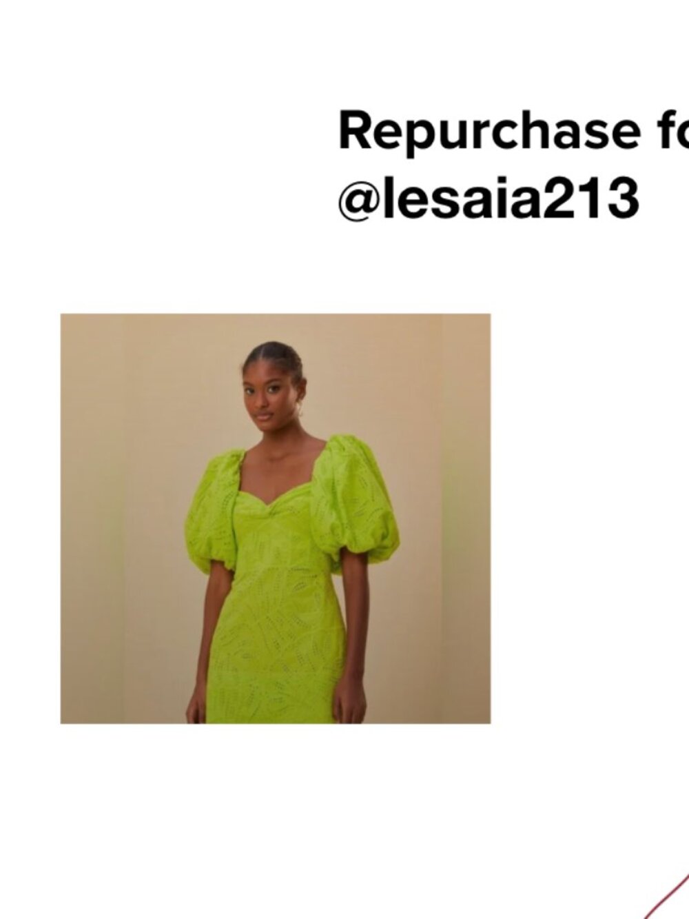 repurchase for @lesaia213